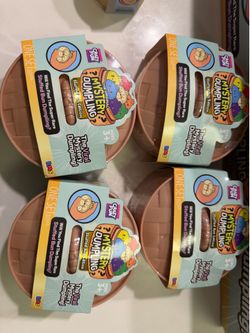 4 set Crazy Fun Mystery Dumpling Stuffed Bun Edition Blind Pack Squishy Dumpling