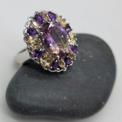 Anahi Ametrine, Multi Gemstone. Ring.  
