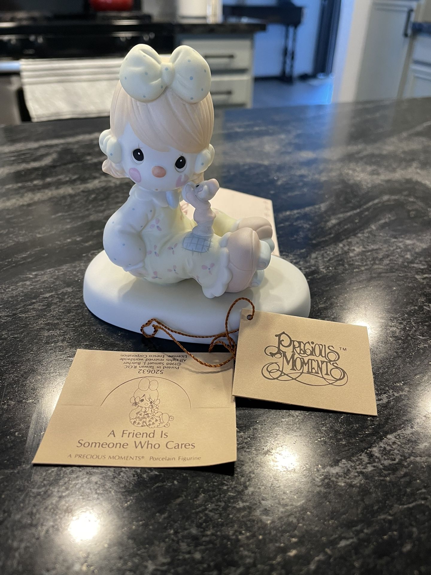 Vintage Precious Moments Figurine A Friend Is Someone Who Cares 