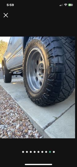 GM 6 Lug 37 " Nitto On 20 " X 10 Alloys Alcoa Style Rims