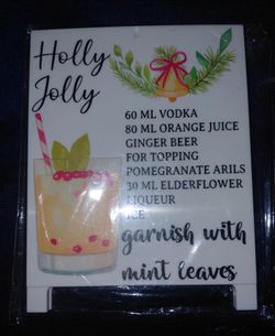 Small Holiday Drink Decor