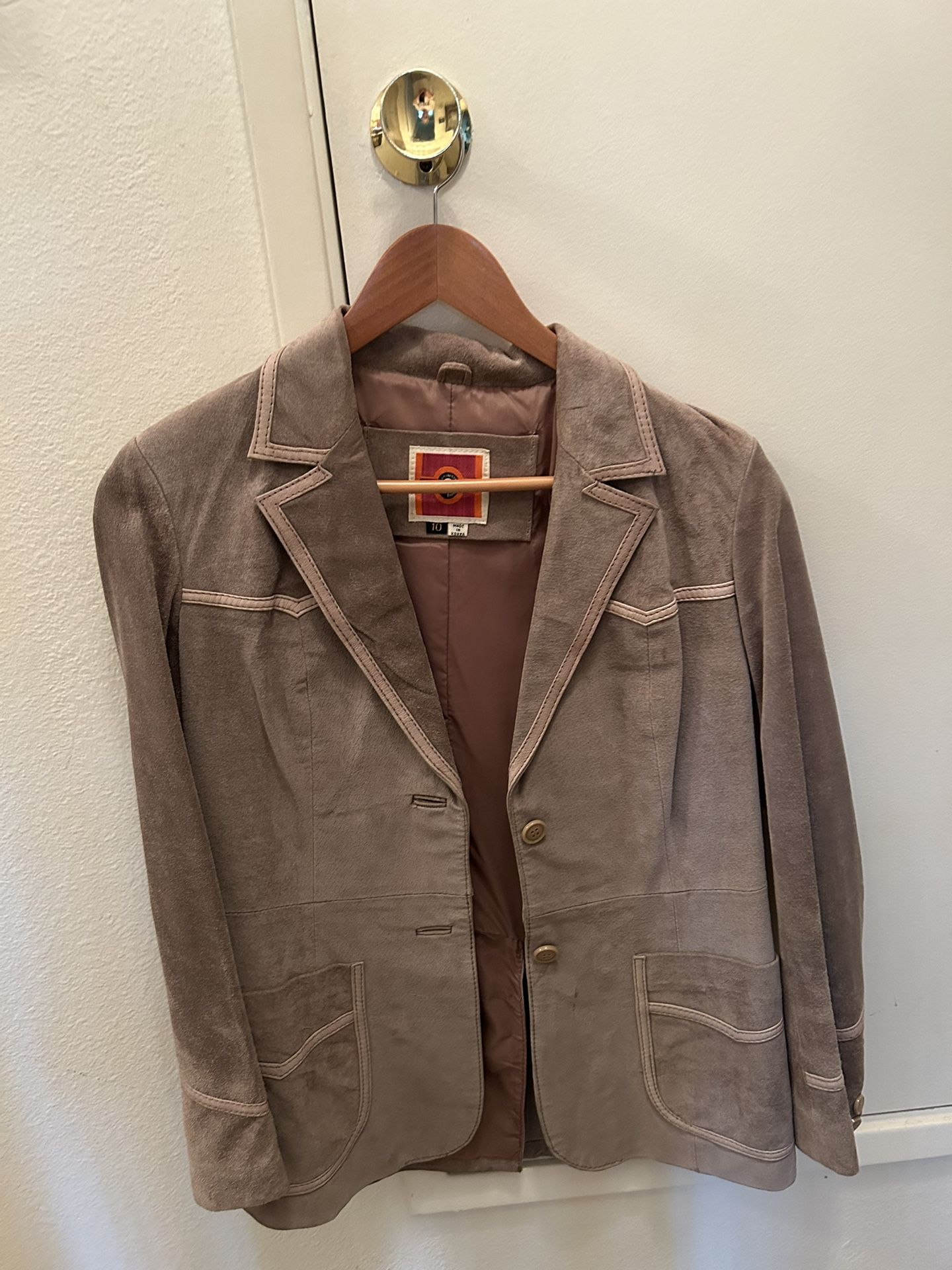 SUEDE JACKET. Size 10 PRICE Just Lowered