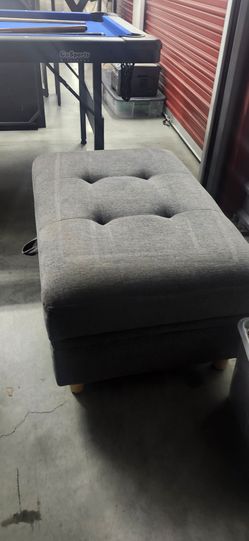 L shaped couch with storage seat
