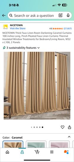 4 Blackout Curtains 108 Inches