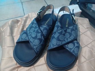 Coach Signature Crossband Sandals