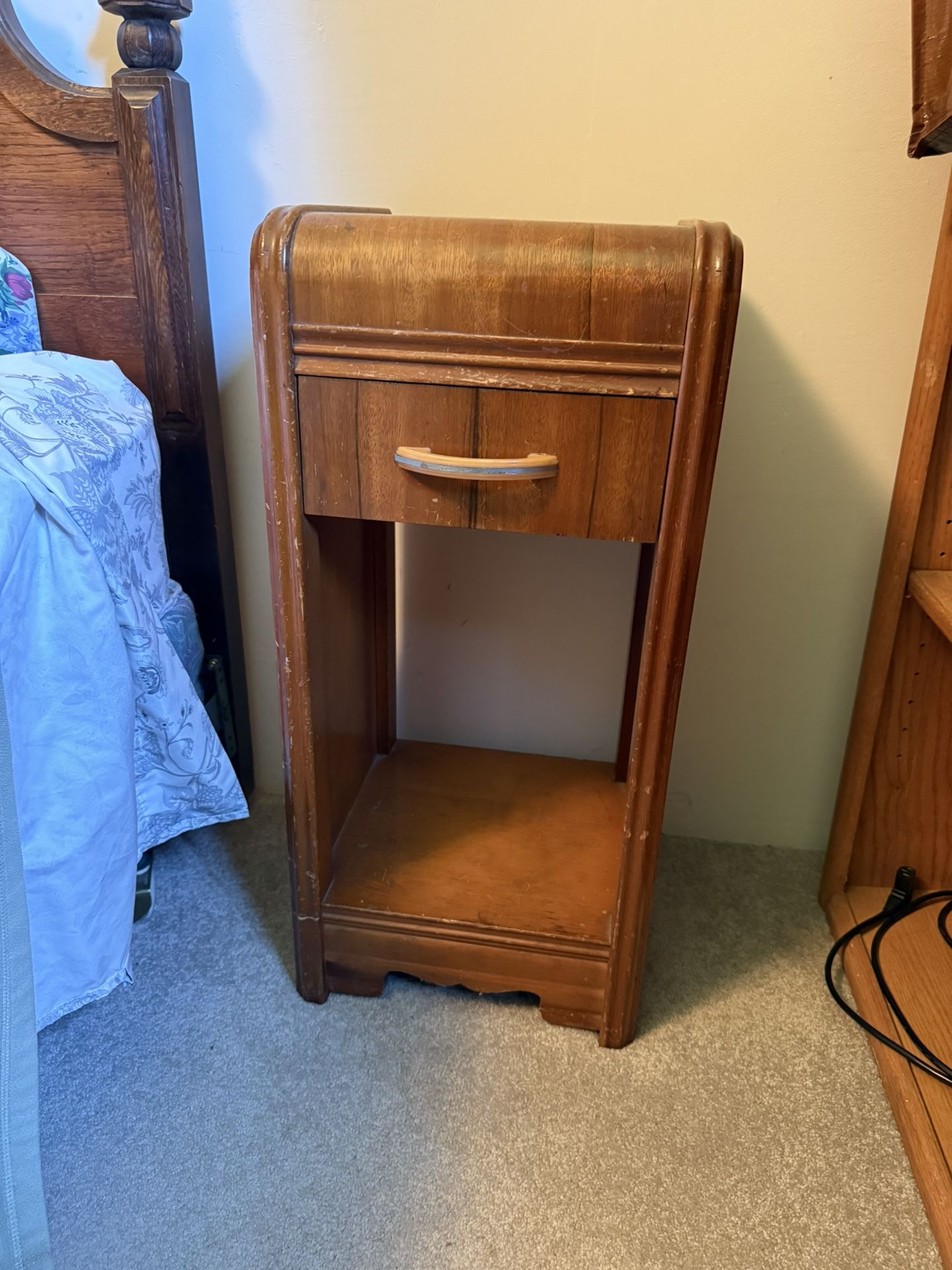 Vintage Waterfall End Table