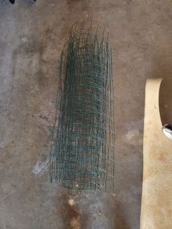 Wire fence or trellis