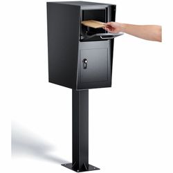 Large Locking Mailbox with Post – Weatherproof Anti-Theft Mail & Package Box