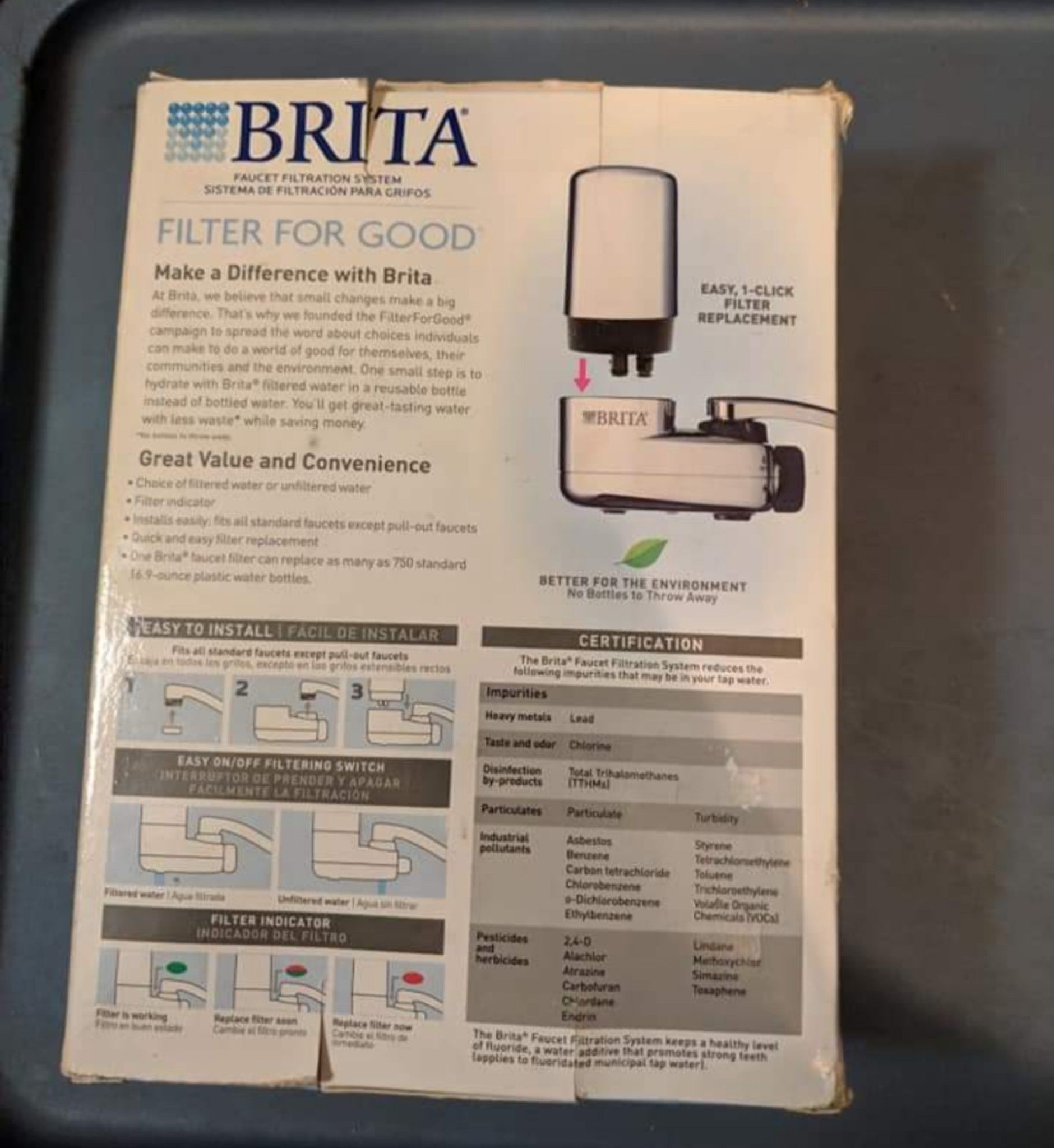 Brita Faucet Filtration System Chrome Finish