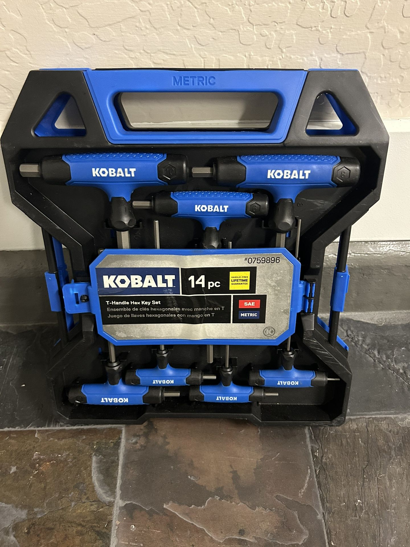 New Kobalt 14 Piece T Handle Hex Key Set Brand new perfect 