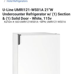 U Line Under Counter Fridge With Icmaker