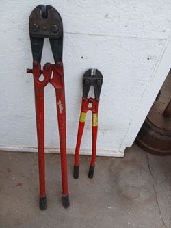 Bolt Cutters (1) 42 inch. (1) 30 " in.