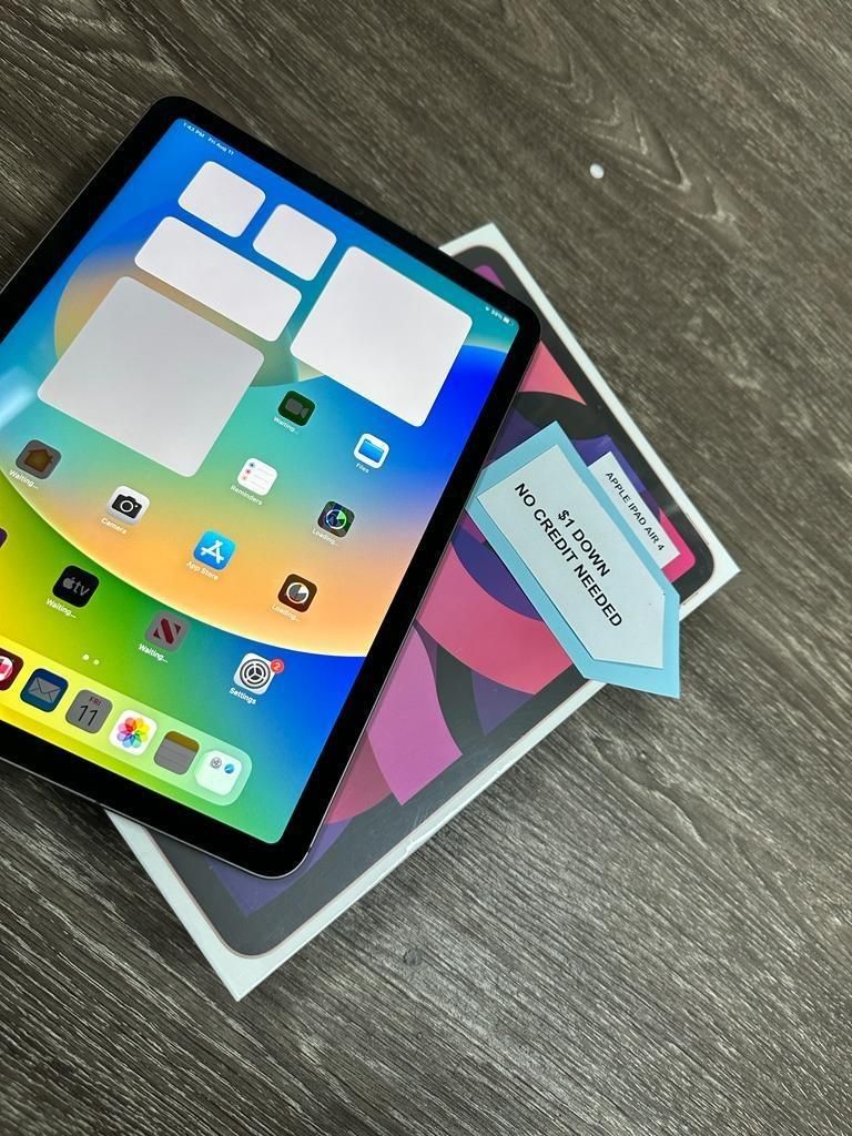 Apple IPad Air 4 Tablet Black Friday ! 10% Off! $1 DOWN Today