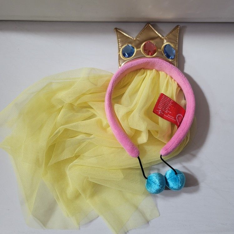 Super Nintendo World Princess Peach Headband Tiara Hat Crown 