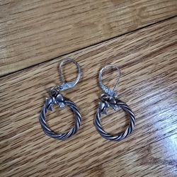 Silver earrings