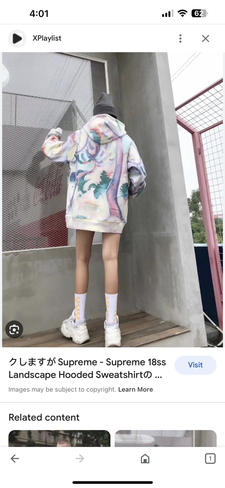 Supreme Landscape Hooded Sweatshirt Multicolor for Sale in