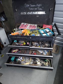 Tools and roll away tool box