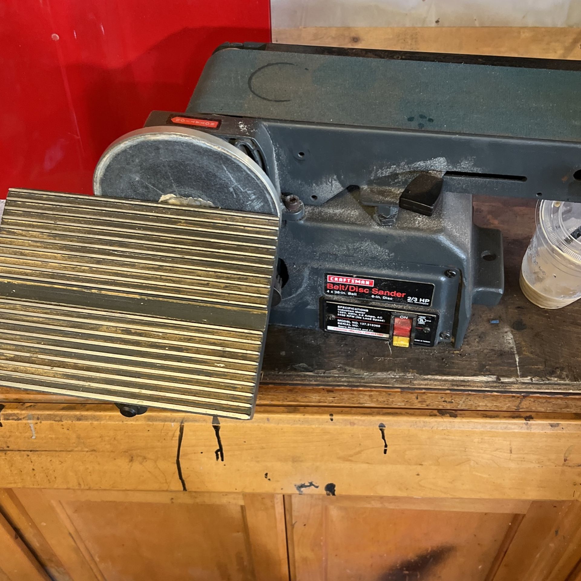 Craftsman Belt Disc Sander 4x36 Belt 6 Inch Disc for Sale in Snohomish