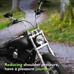 12” Rise Chrome Pre-wired Handlebars (new)