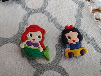 Disney Ariel and Snow White Croc Charms