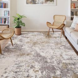 8x10 Brown/grey Abstract Rug 