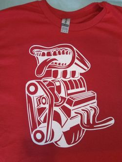 Can't lick this engine t-shirt