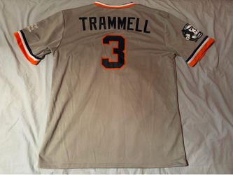 Alan Trammell #3 Detroit Tigers MLB Retirement Gray Jersey; Men’s 2XL