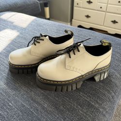 Dr. Martens Cream Platform Oxfords