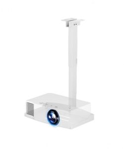 PUTORSEN Adjustable Projector Ceiling Mount,Universal Projector Shelf for Ceiling and Wall, Holds up to 22lbs, No Hole Installation, Hidden Cable Rout