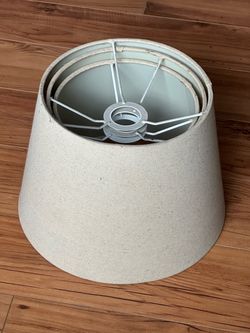 3 used coordinated lampshades in small medium large