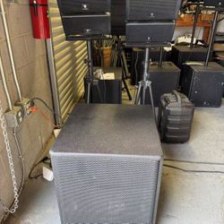 Bluetooth Proreck CLUB-4000 PA Speaker System4000W Combo 4 Line Array Speakers and18" Subwoofer