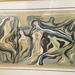 Azules añoranzas by Augusto Marin print