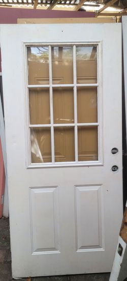 # puerta con cristal 36 x 78