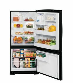 GE 20.3 Cu. Ft. Bottom-Freezer Refrigerator – Works Perfectly – $1300