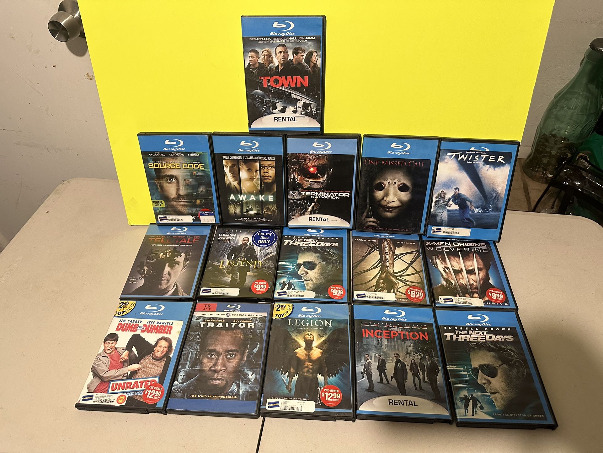 176 Blu Ray Movies (Less than a dollar each)