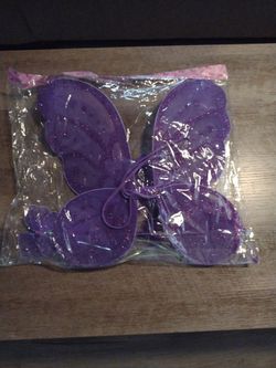 Purple Glitter Fairy Butterfly Wings Costume