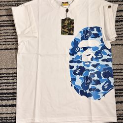 Bape tee shirt blue ape