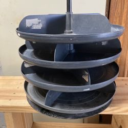 Vintage 17” 4-Shelf Rotabin Revolving Storage Bin