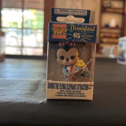 Pocket Funko pop keychain in Dumbo and Minnie mouse
