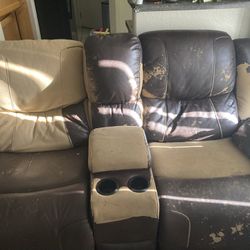 living space love seat recliner 
