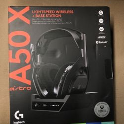 Logitech G Astro A50 X Omni-Platform Wireless Gaming Headset + Base Station For PS5, Xbox, PC