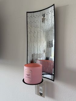 Mosaic glass wall sconce