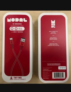 NEW BEST BUY 10FT USB C SUPER HEAVY DUTY BRAIDED RED CABLE FOR APPLE & ANDROID & SAMSUNG - LIFETIME WARRANTY  $39+