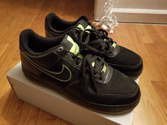 llegada usuario motor Nike Air Force 1 - Suede Black / Green stitch for Sale in Newport News, VA  - OfferUp