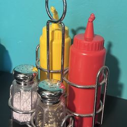 Toys Kitchen Play Condiments Mustard Ketchup Pretend Food Set
