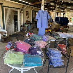 Scrub sets: NEW  $10.00.        Chino, Ca