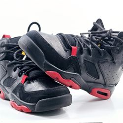 Nike Boys Jordan Flight Club 91 555472-067 Black Red Sneaker Shoes Size 4.5Y