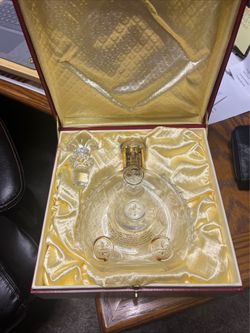 Remy Martin Louie 13th baccarat cognac bottle and case