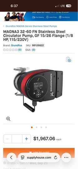 Grundfos pump