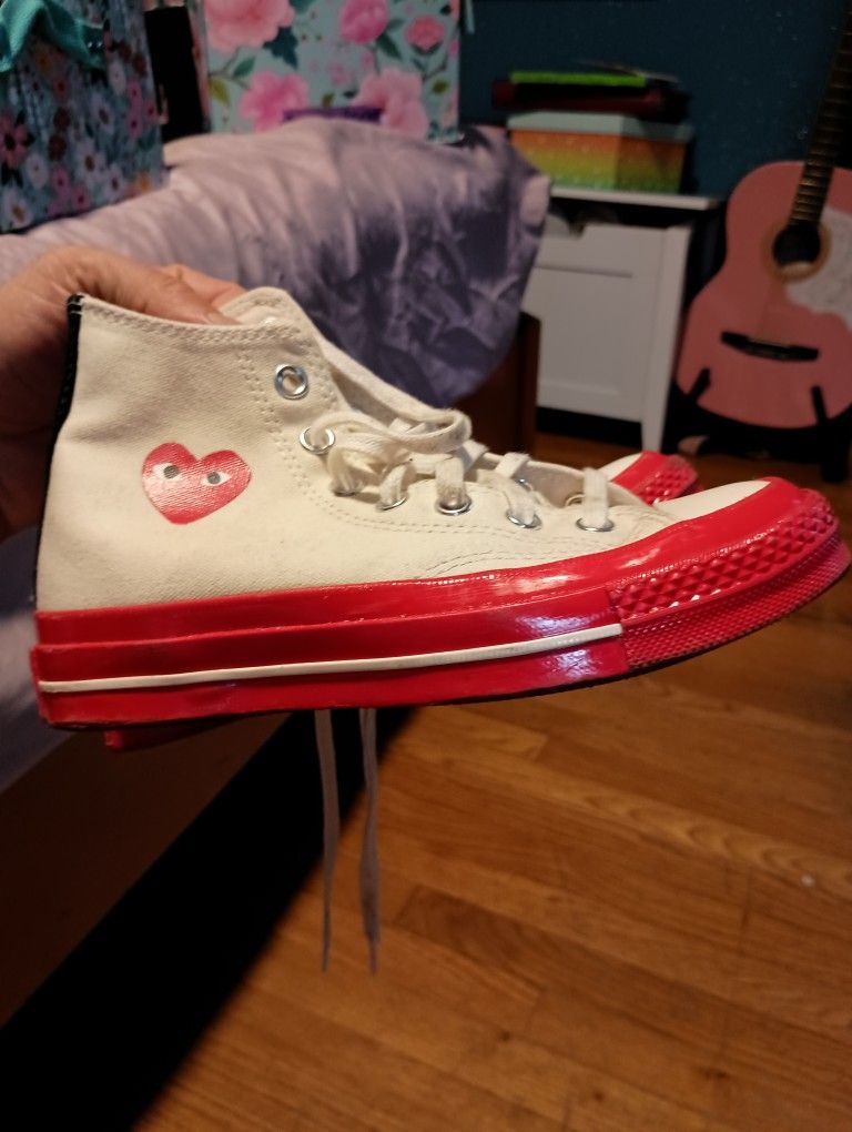 Converse Play Comme Des Garcons Size 3